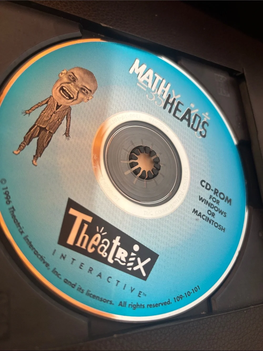 CD-ROM titled Math Heads, developed by Theatrix Interactive